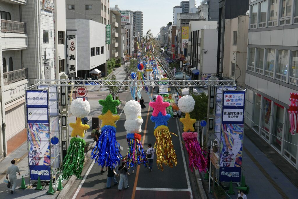 安城七夕まつり駅前通り